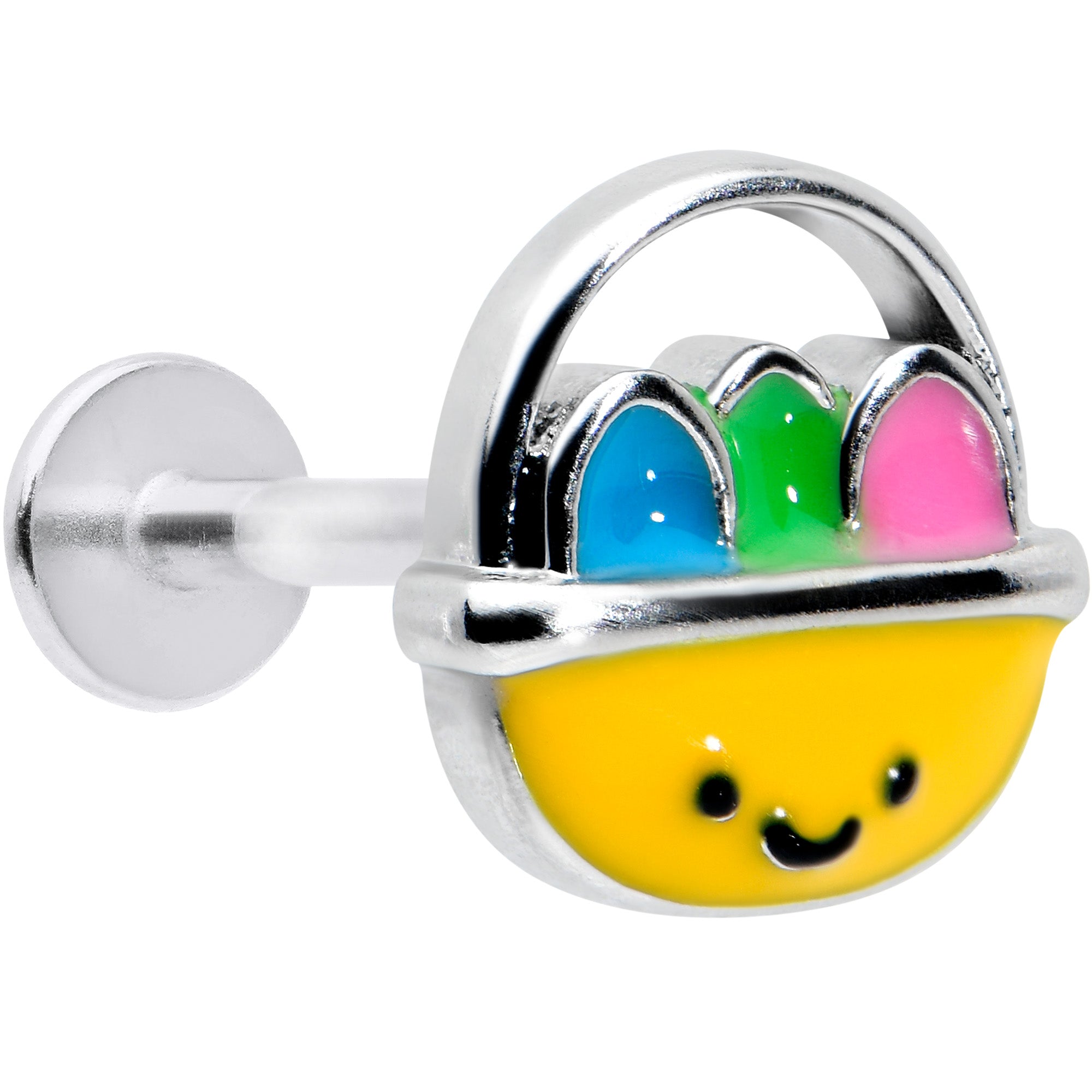 BodyCandy 16G 5/16  Celebration Easter Basket Labret Monroe Tragus — main product shot