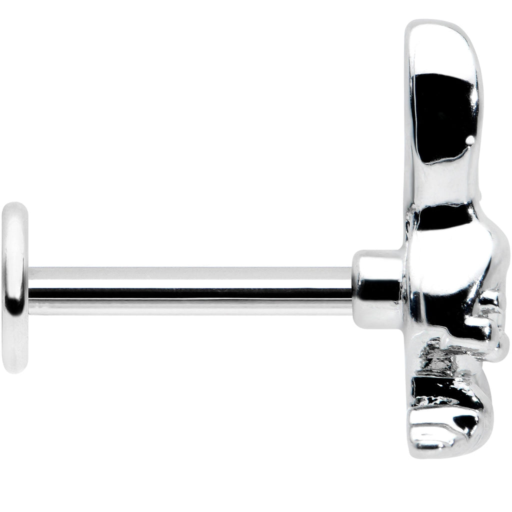 BodyCandy 16G 5/16 Easter Bunny Red Blue Ears Labret Monroe Tragus — lifestyle context