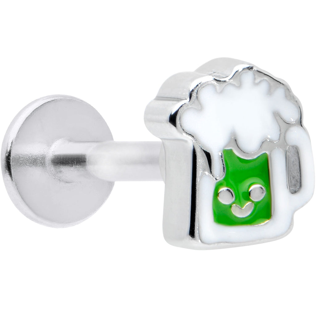 BodyCandy 16G 5/16 Sweet Happy Green Beer St Patricks Labret Monroe Tragus — main product shot
