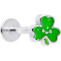 BodyCandy 16G 5/16 Sweet Happy Shamrock St Patricks Labret Monroe Tragus — main product shot