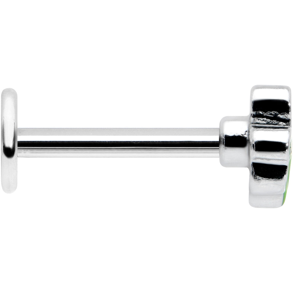 BodyCandy 16G 5/16 Sweet Happy Shamrock St Patricks Labret Monroe Tragus — lifestyle context