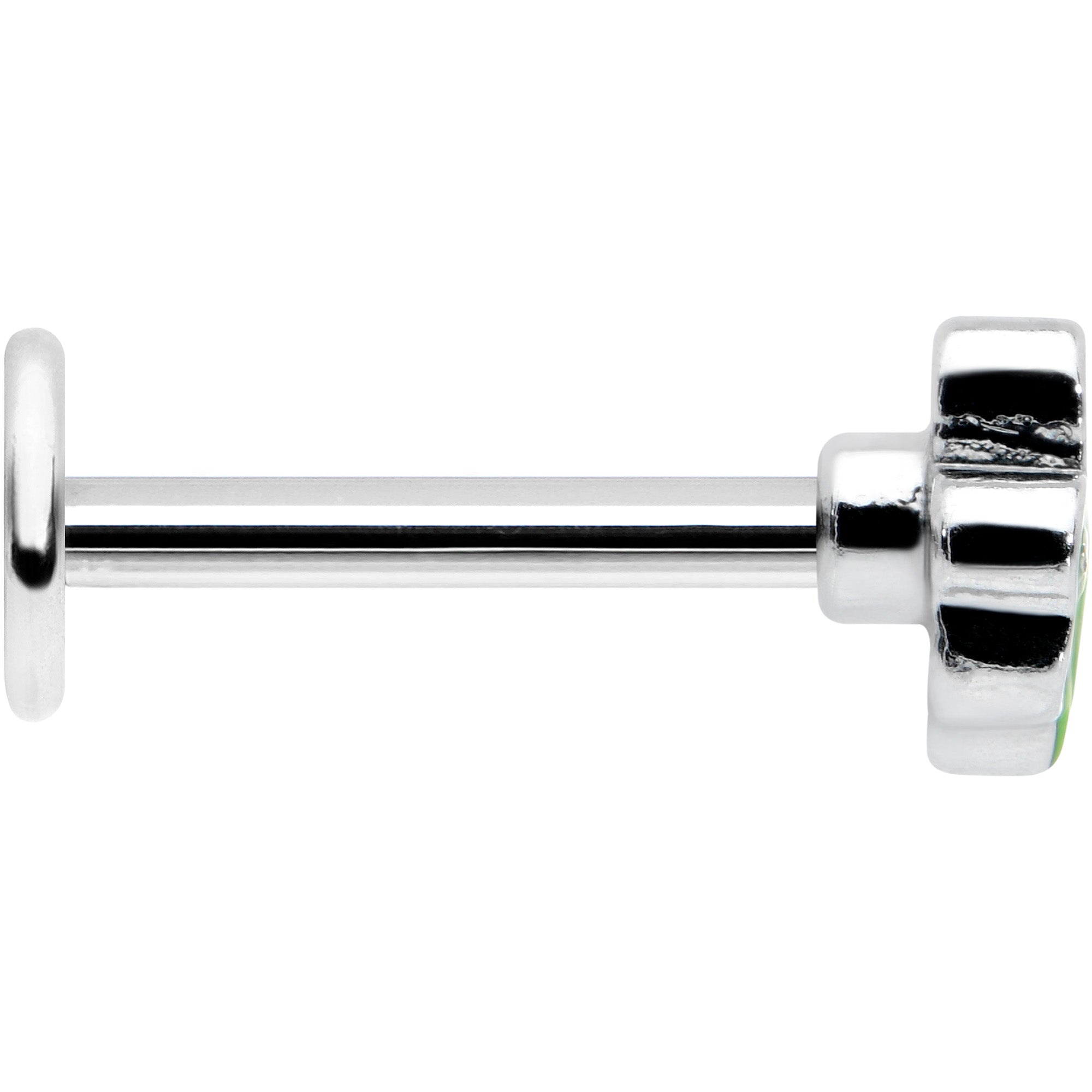 BodyCandy 16G 5/16 Sweet Happy Shamrock St Patricks Labret Monroe Tragus — lifestyle context