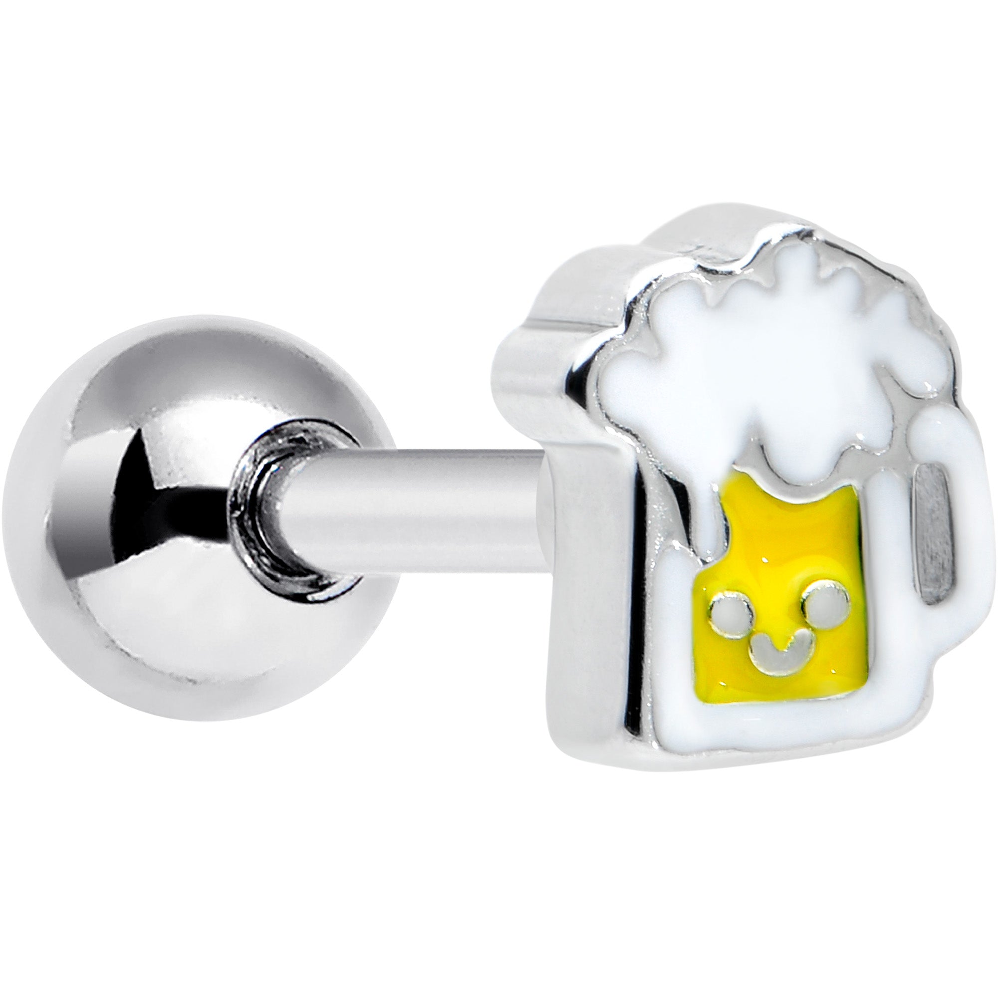 BodyCandy 16G 1/4 Sweet Happy Beer St Patricks Cartilage Tragus Earring — main product shot