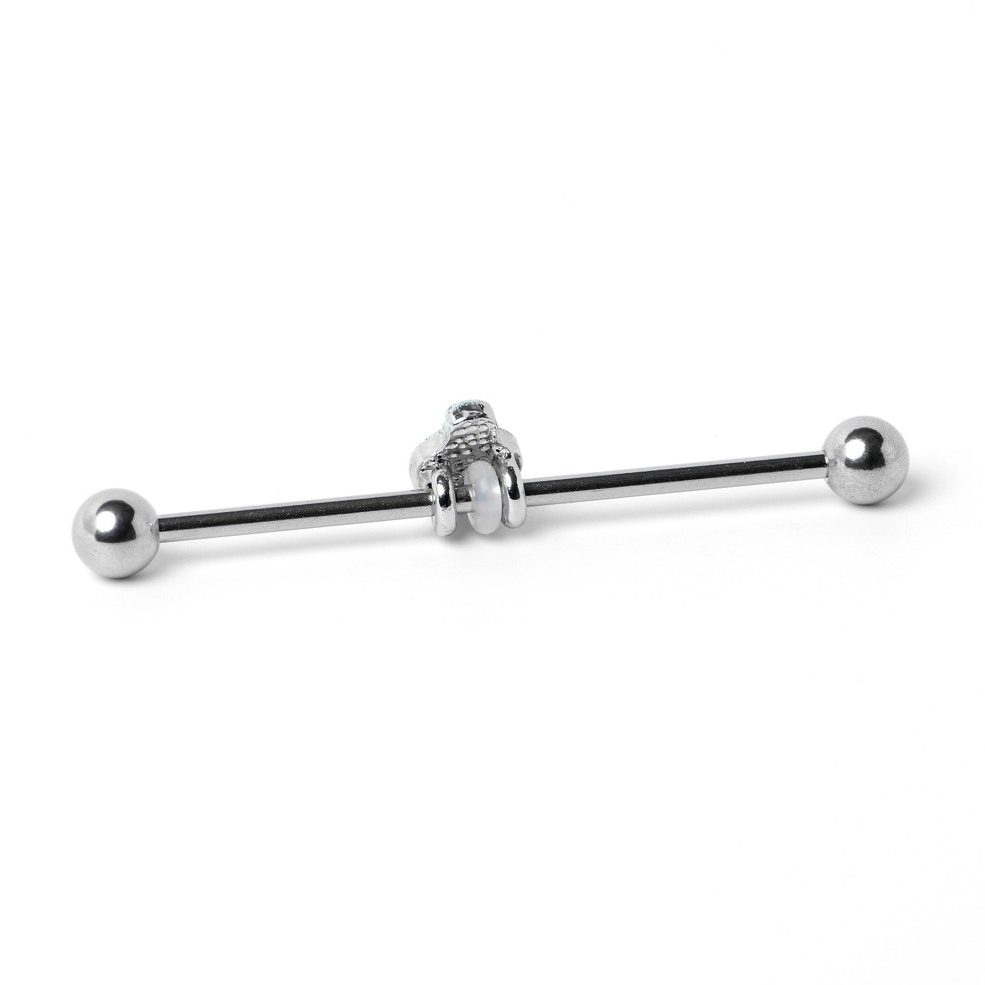 BodyCandy 14G Sweet Happy Leprechaun St Patricks Industrial Barbell 38mm — back view