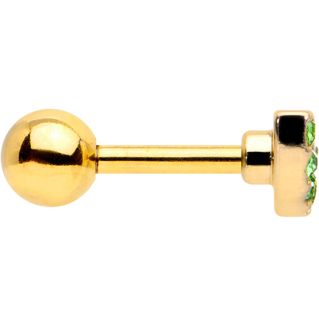 BodyCandy 16G 1/4 Pink Gem Gold Hue Watermelon Yum Cartilage Tragus Earring — lifestyle context