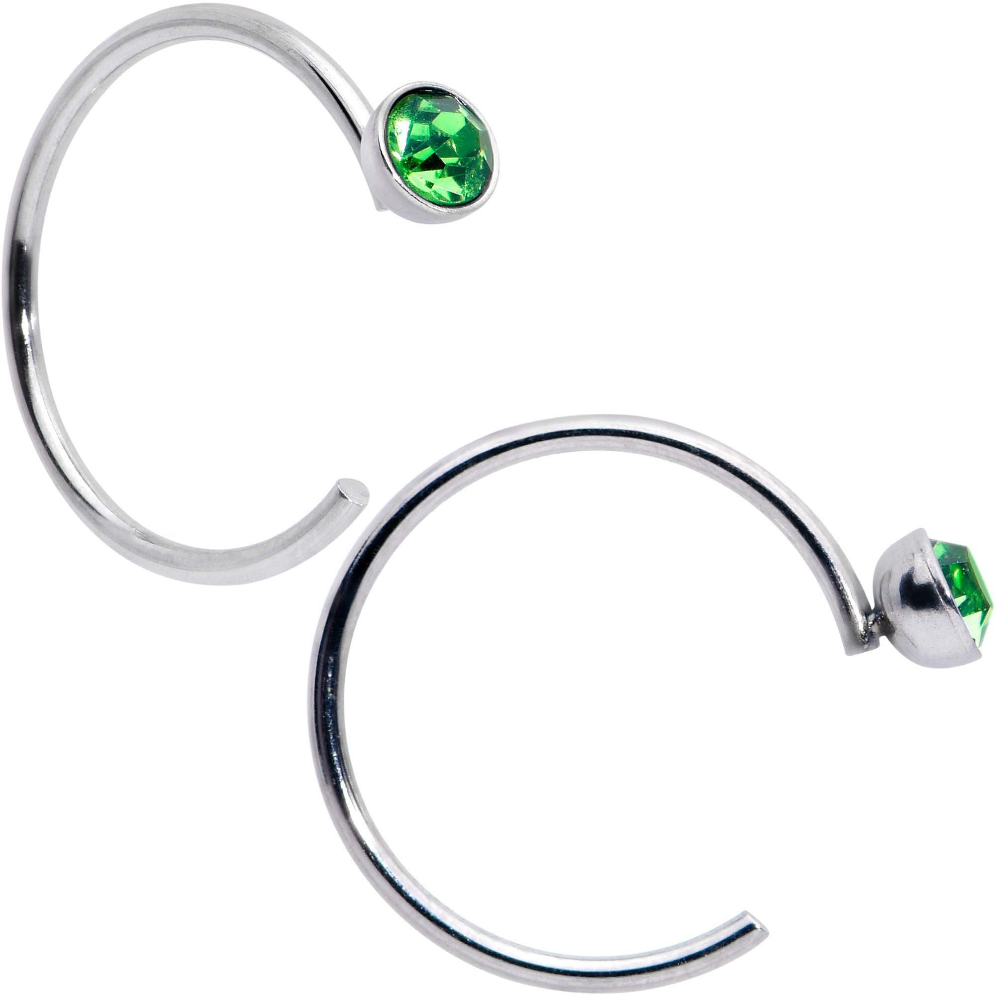 BodyCandy 20G 5/16 Nose Hoop Gem Faux Opal Pack Dynasty Nose Ring Set of 6 — lifestyle context