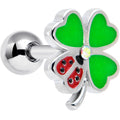 BodyCandy 16G 1/4 Ladybug Shamrock St Patricks Cartilage Tragus Earring — main product shot