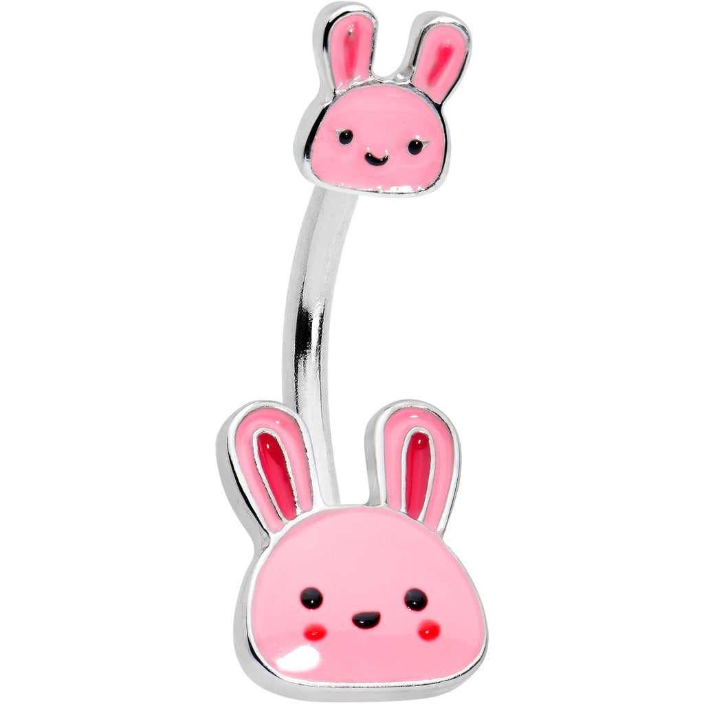 BodyCandy Kawaii Cutie Easter Bunny Double Mount Belly Ring — main product shot