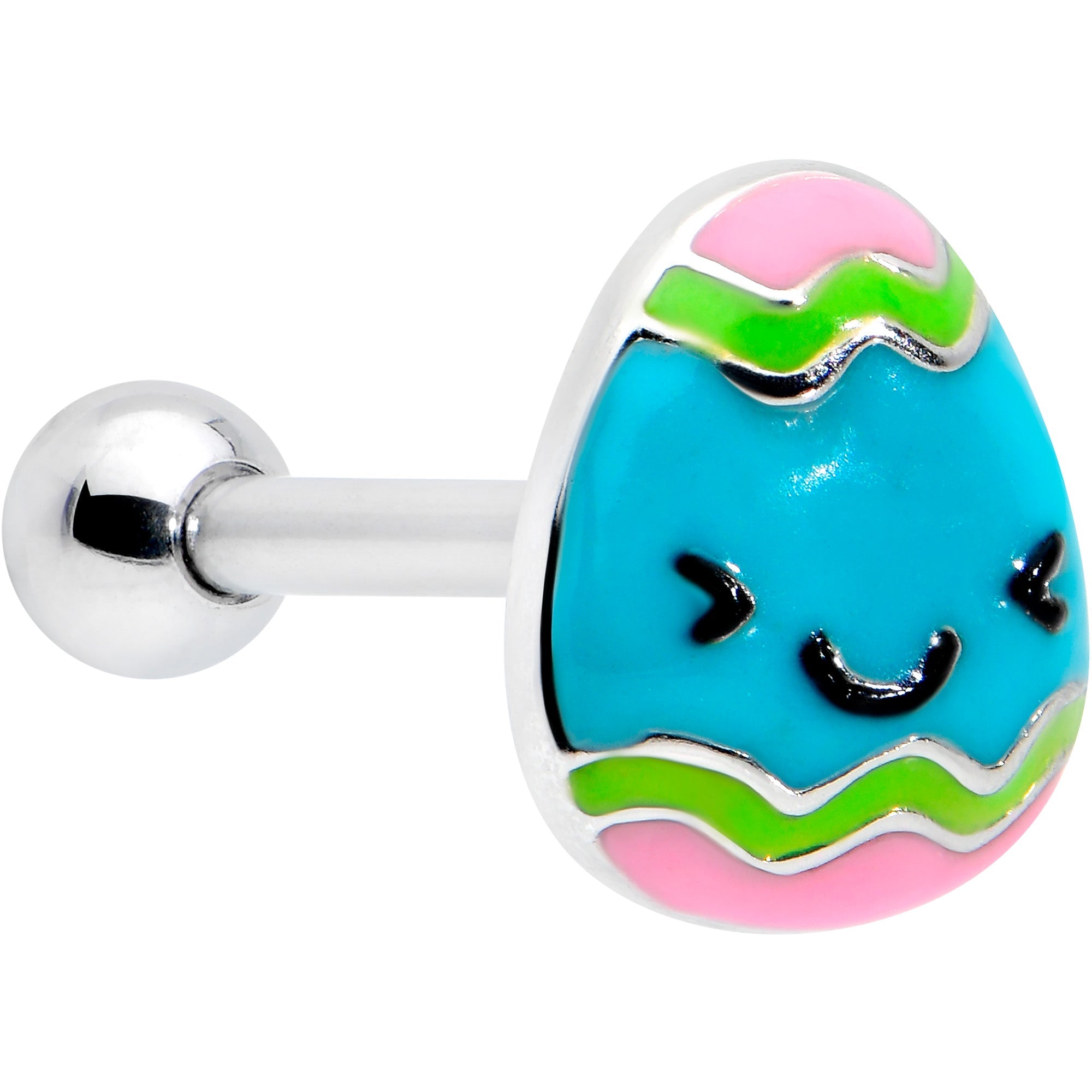 BodyCandy 16G 5/16 Celebration Easter Egg Cartilage Tragus Earring — main product shot