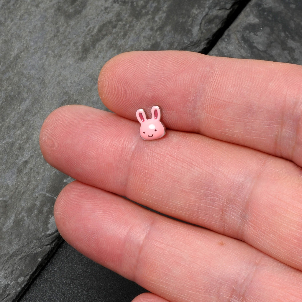 BodyCandy 16G 5/16 Kawaii Cutie Easter Bunny Labret Monroe Tragus — size reference