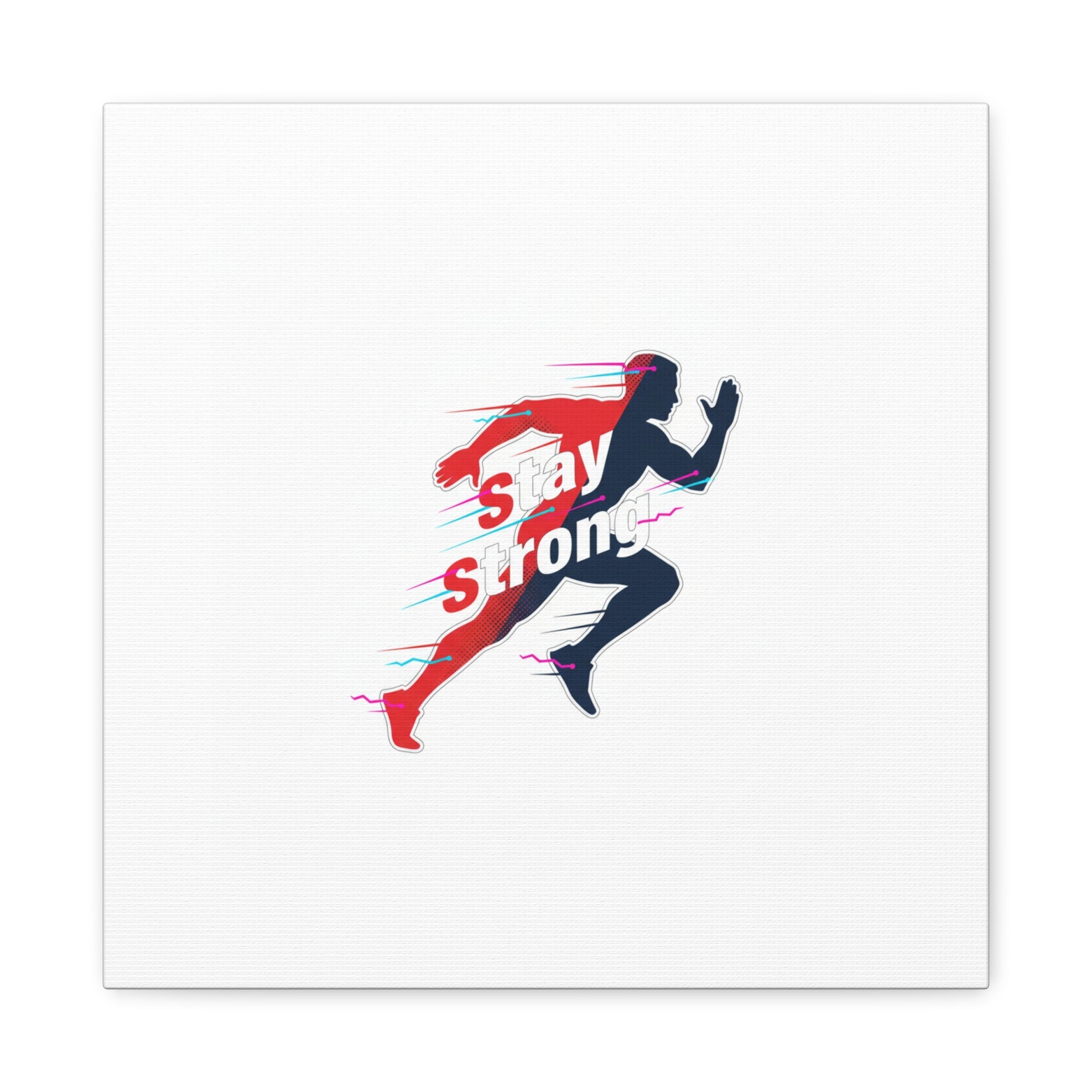Stay Strong Runner Canvas | Fitness Motivation, Gym Wall Art