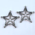 BodyCandy Star Bolt Style Clip on Non Pierced Nipple Ring Set — main product shot