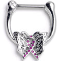 BodyCandy 16G 5/16 Purplish Beauty in Flight Butterfly Cartilage Clicker — main product shot