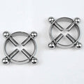 BodyCandy Bolt Style Clip on Non Pierced Nipple Ring Set — main product shot