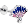 BodyCandy 16G 5/16 Clear CZ Gem Mesmerizing Ocean Sea Shell Magic Labret Tragus — main product shot