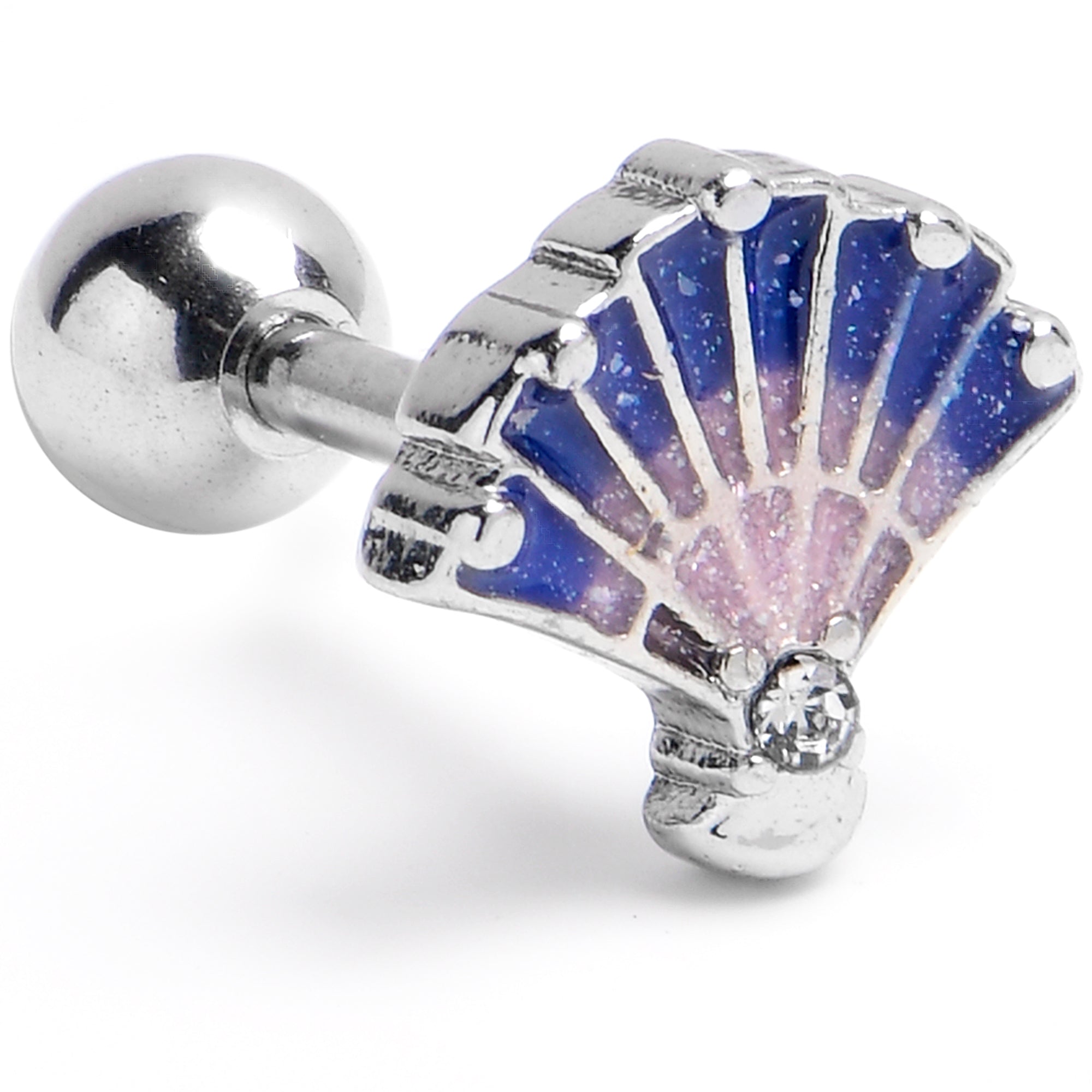 BodyCandy 16G 1/4 Mesmerizing Ocean Magic Sea Shells Cartilage Helix Conch Earring — main product shot