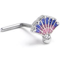 BodyCandy 20G 7mm Mesmerizing Ocean Magic Sea Shells L-Shape Nose Ring — main product shot
