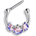 BodyCandy 16G 5/16 Mesmerizing Ocean Magic Sea Shells Septum Clicker — main product shot