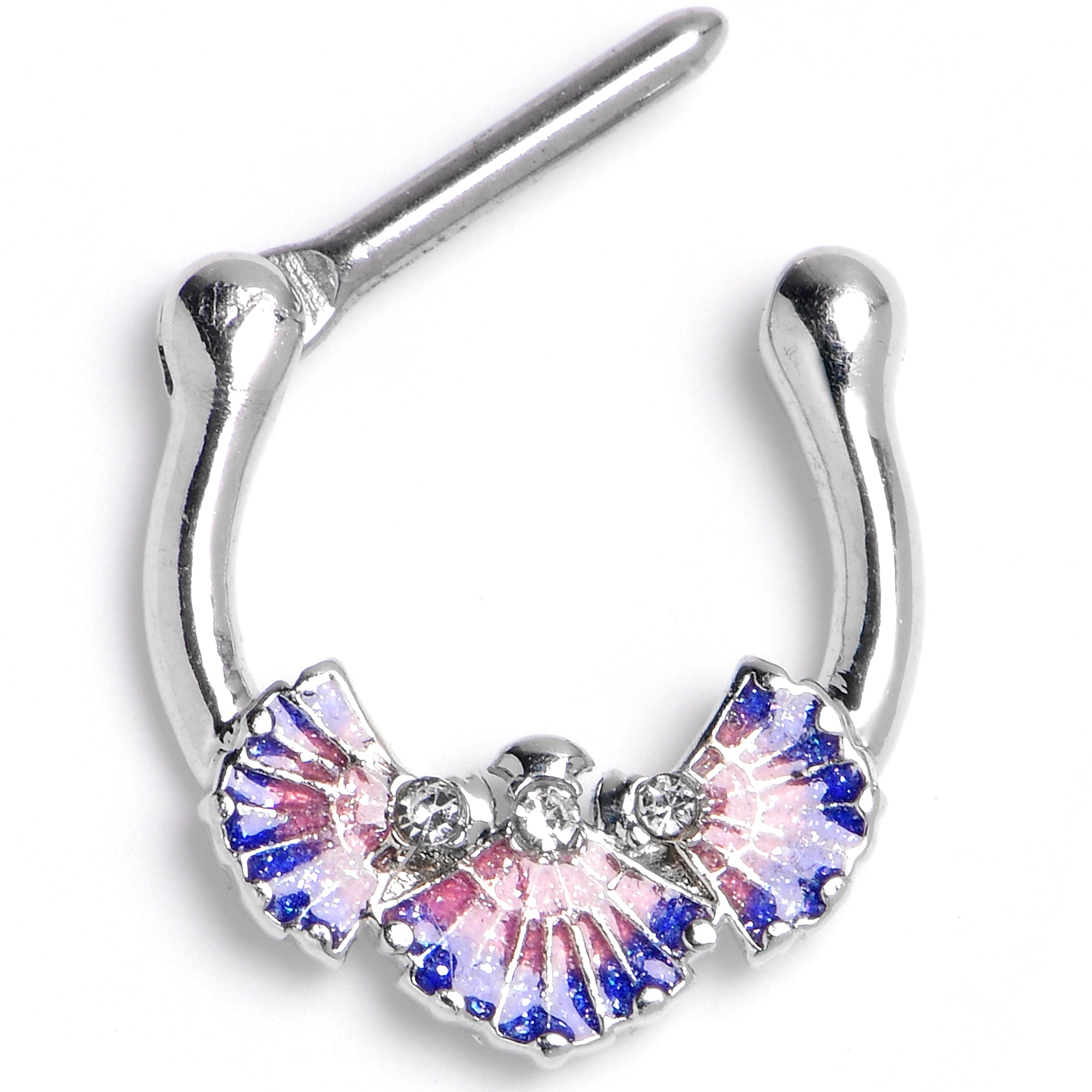 BodyCandy 16G 5/16 Mesmerizing Ocean Magic Sea Shells Septum Clicker — main product shot