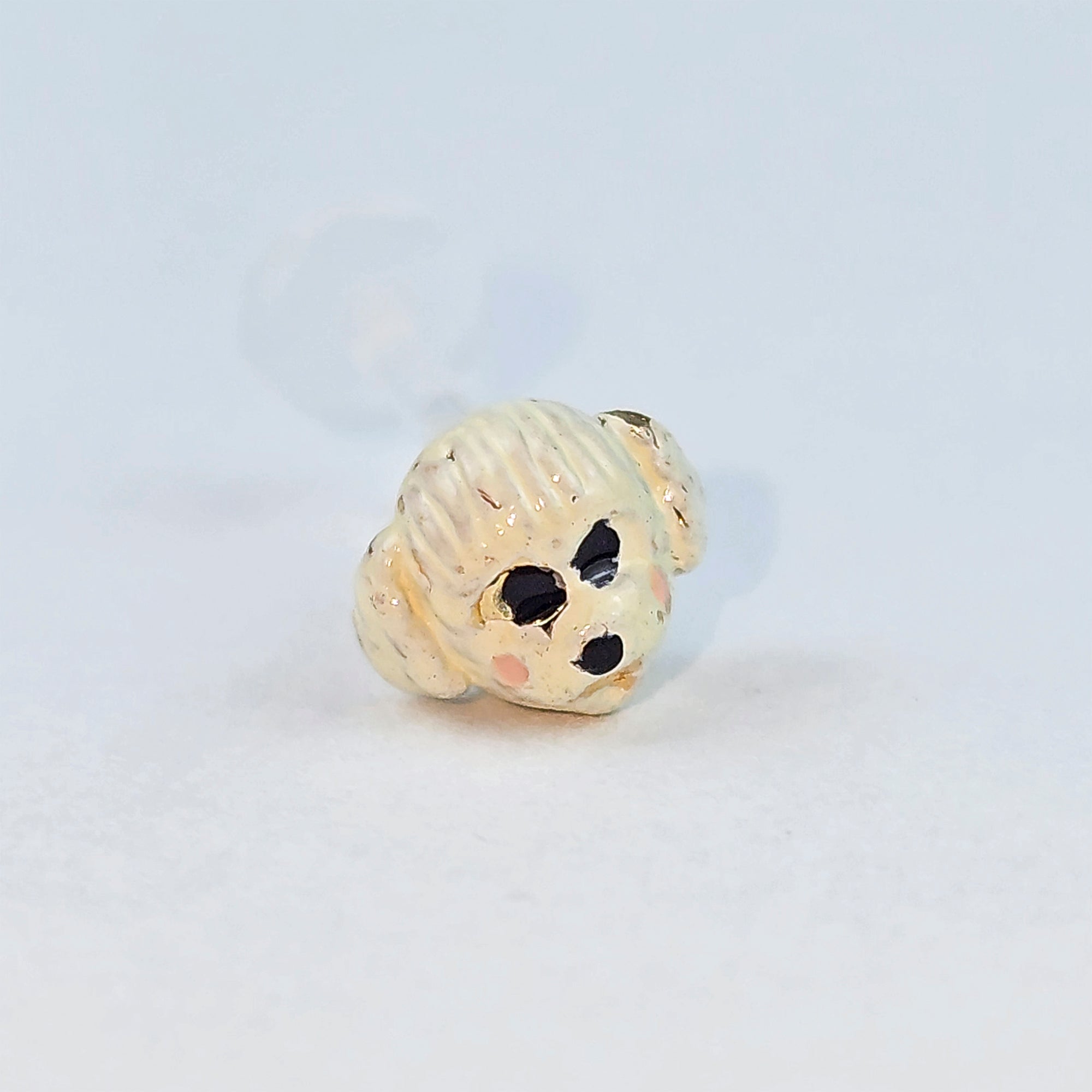 BodyCandy 16G 5/16 Dog White Face PTFE Bioplast Labret Monroe Tragus — main product shot