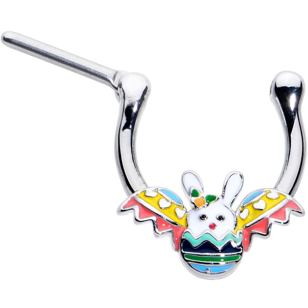 BodyCandy 16G 5/16 Easter Egg Bunny Cartilage Clicker — detail close-up