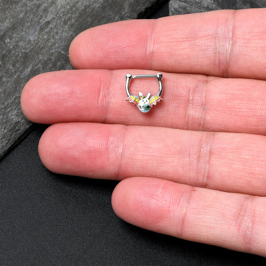 BodyCandy 16G 5/16 Easter Egg Bunny Cartilage Clicker — back view