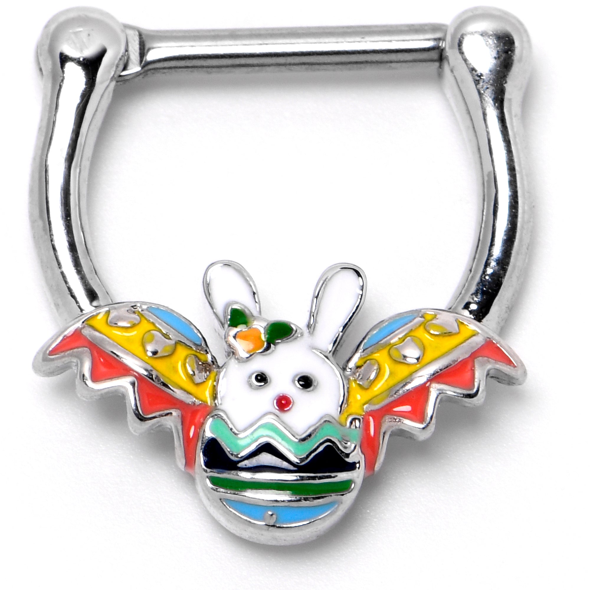 BodyCandy 16G 5/16 Easter Egg Bunny Cartilage Clicker — alternative angle