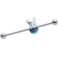 BodyCandy 14G Easter Egg Bunny Industrial Barbell 38mm — main product shot