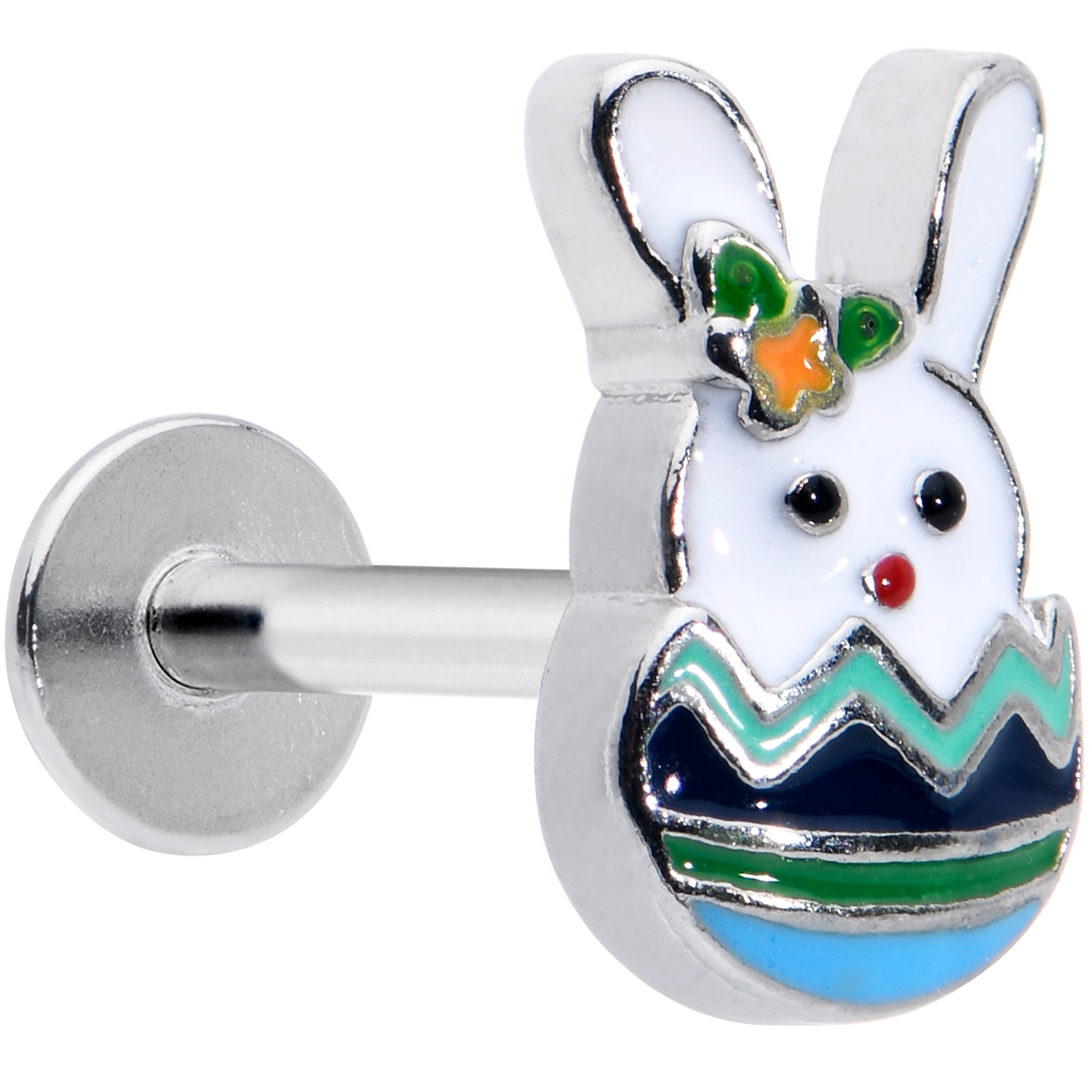 BodyCandy 16G 5/16 Easter Egg Bunny Labret Monroe Tragus — main product shot