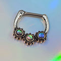 BodyCandy 16G 5/16 Brown Faux Shell Circle Of Glam Cartilage Clicker — main product shot