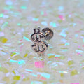 BodyCandy 16G 5/16 Dollar Sign Labret Monroe Tragus — main product shot