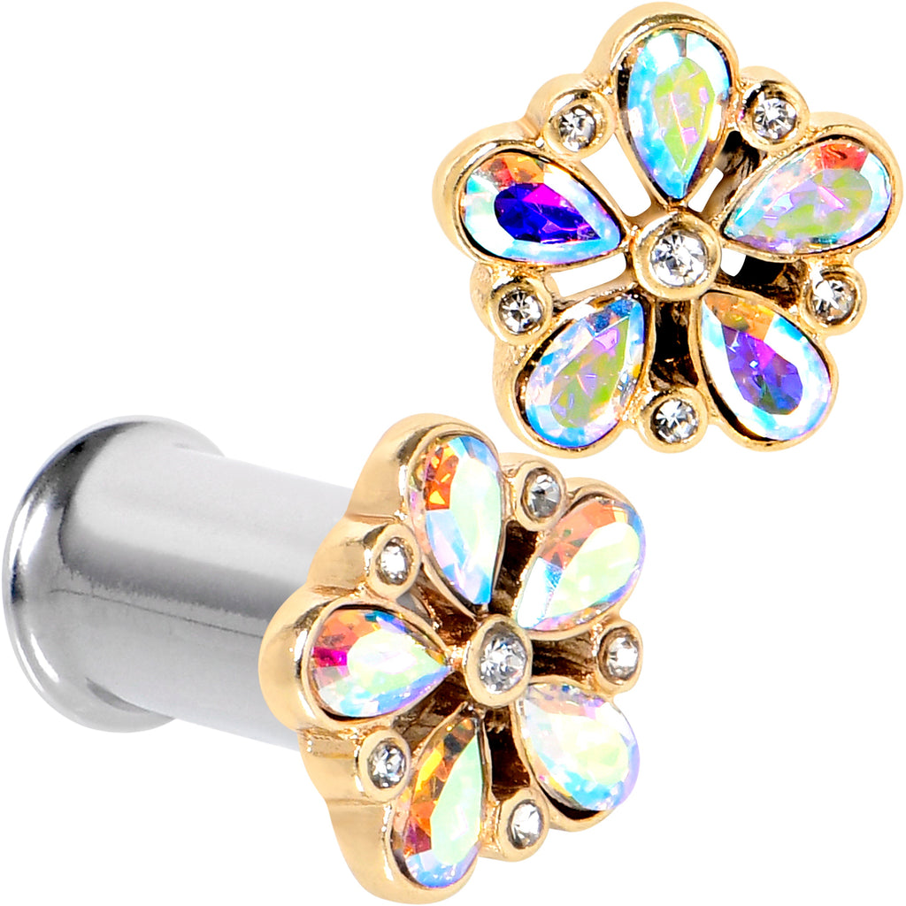 BodyCandy Gem Filigree Flower Fantasy Double Flare Plug Set Sizes 6mm to 25mm — lifestyle context