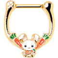 BodyCandy 16G 5/16 Gold Tone Cutie Easter Bunny Cartilage Clicker — main product shot