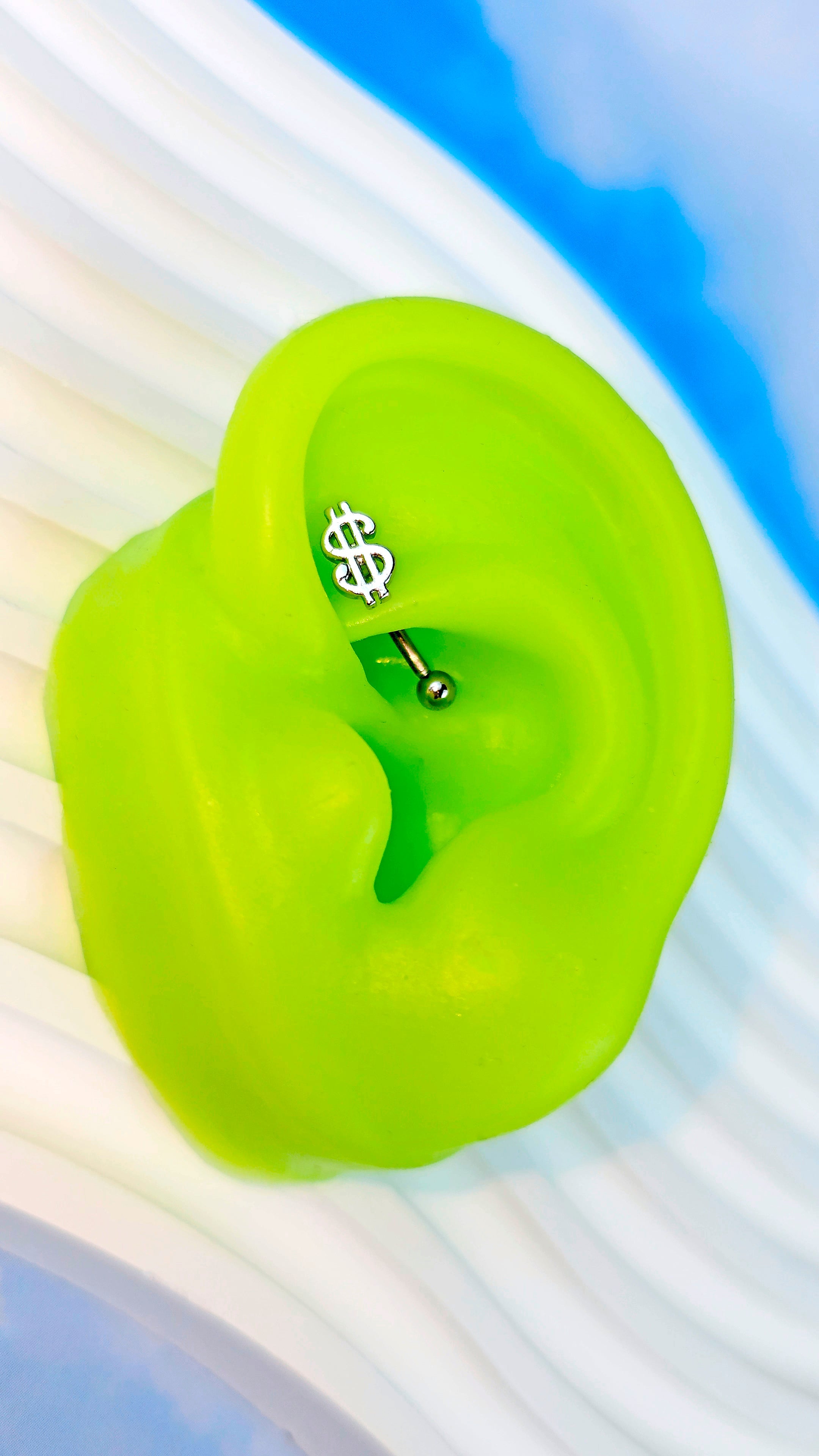 BodyCandy 16G 5/16 Seeing Money Curved Eyebrow Ring — main product shot