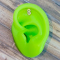 BodyCandy 16G 5/16 Gold Tone Dollar Sign Cartilage Earring — main product shot