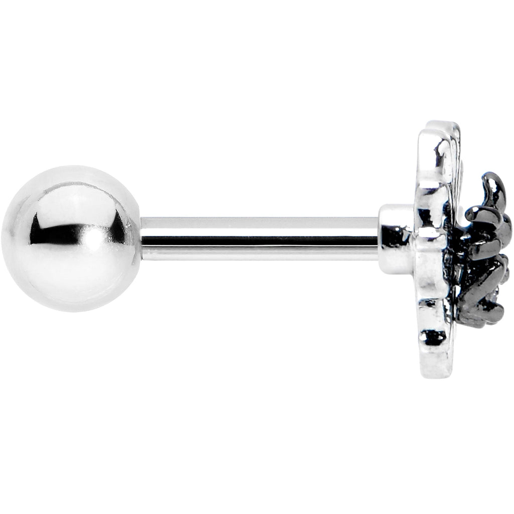 BodyCandy 16G 1/4 Clear CZ Gem Heart of Spider Cartilage Tragus Earring — lifestyle context