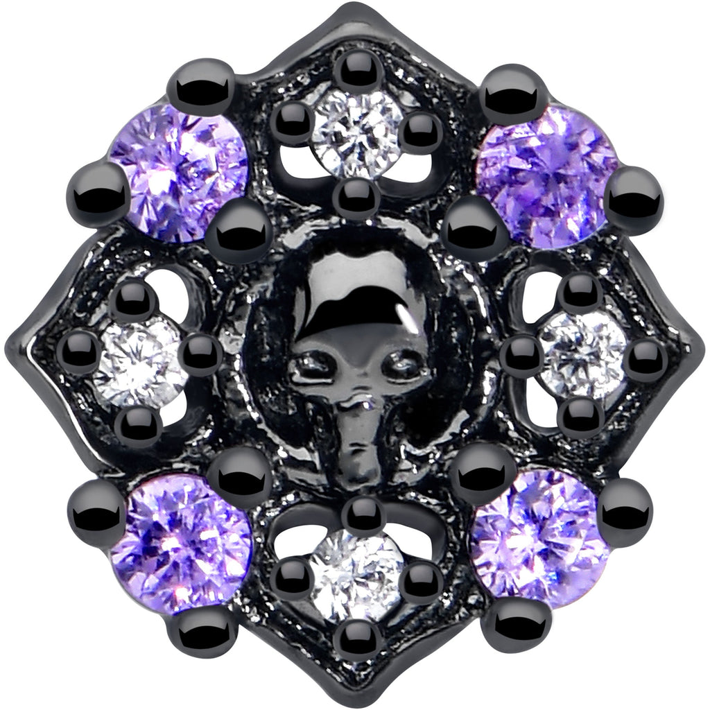 BodyCandy 20G 7mm Pink Gem Skull Cross L Shape Nose Ring — lifestyle context