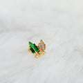 BodyCandy 16G Natures Glamour Leaf Labret Monroe Tragus — main product shot