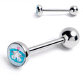 BodyCandy Loving Blue Whales Barbell Tongue Ring — main product shot