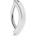 BodyCandy 14G 3/8 316L Surgical Steel Smooth Style Hinged Hoop Belly Ring — main product shot