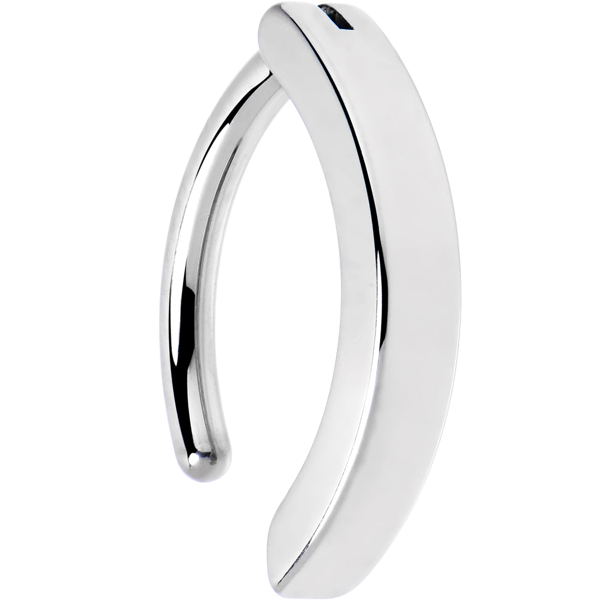 BodyCandy 14G 3/8 316L Surgical Steel Smooth Style Hinged Hoop Belly Ring — lifestyle context
