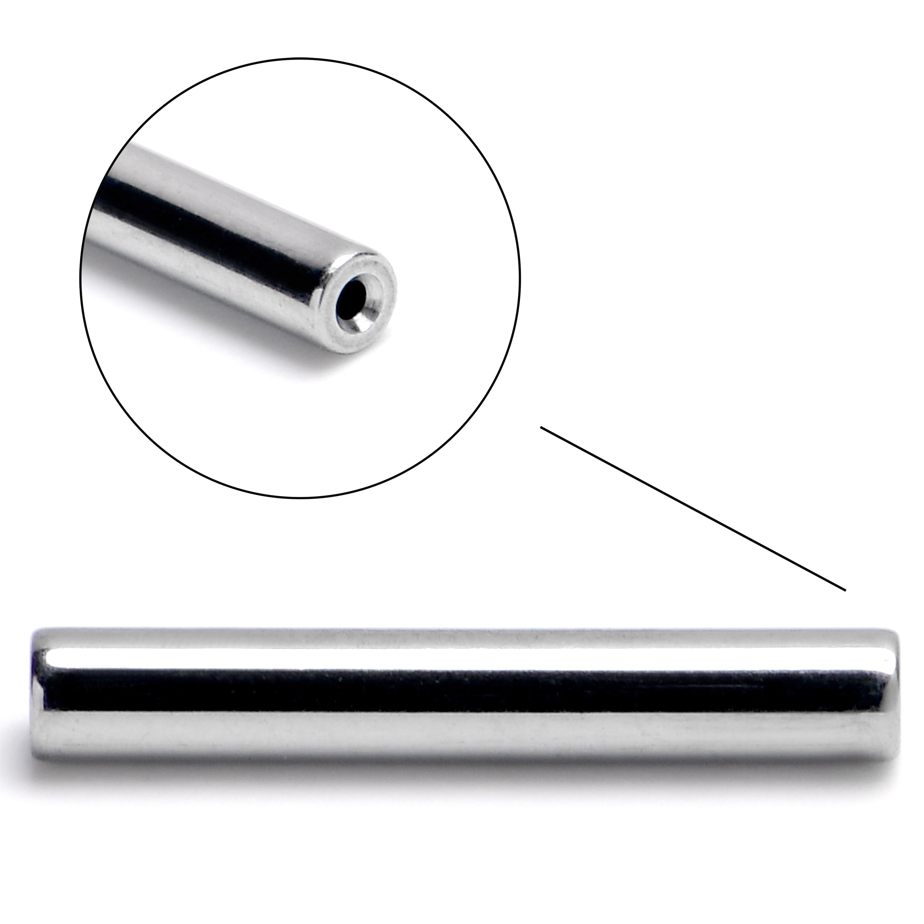 BodyCandy 14G 3/8 ASTM F-136 Implant Grade Titanium Threadless Replacement Barbell — main product shot