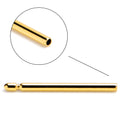 BodyCandy 20G 3/8 ASTM F-136 Implant Grade Titanium Gold Tone Threadless Replacement Barbell — main product shot