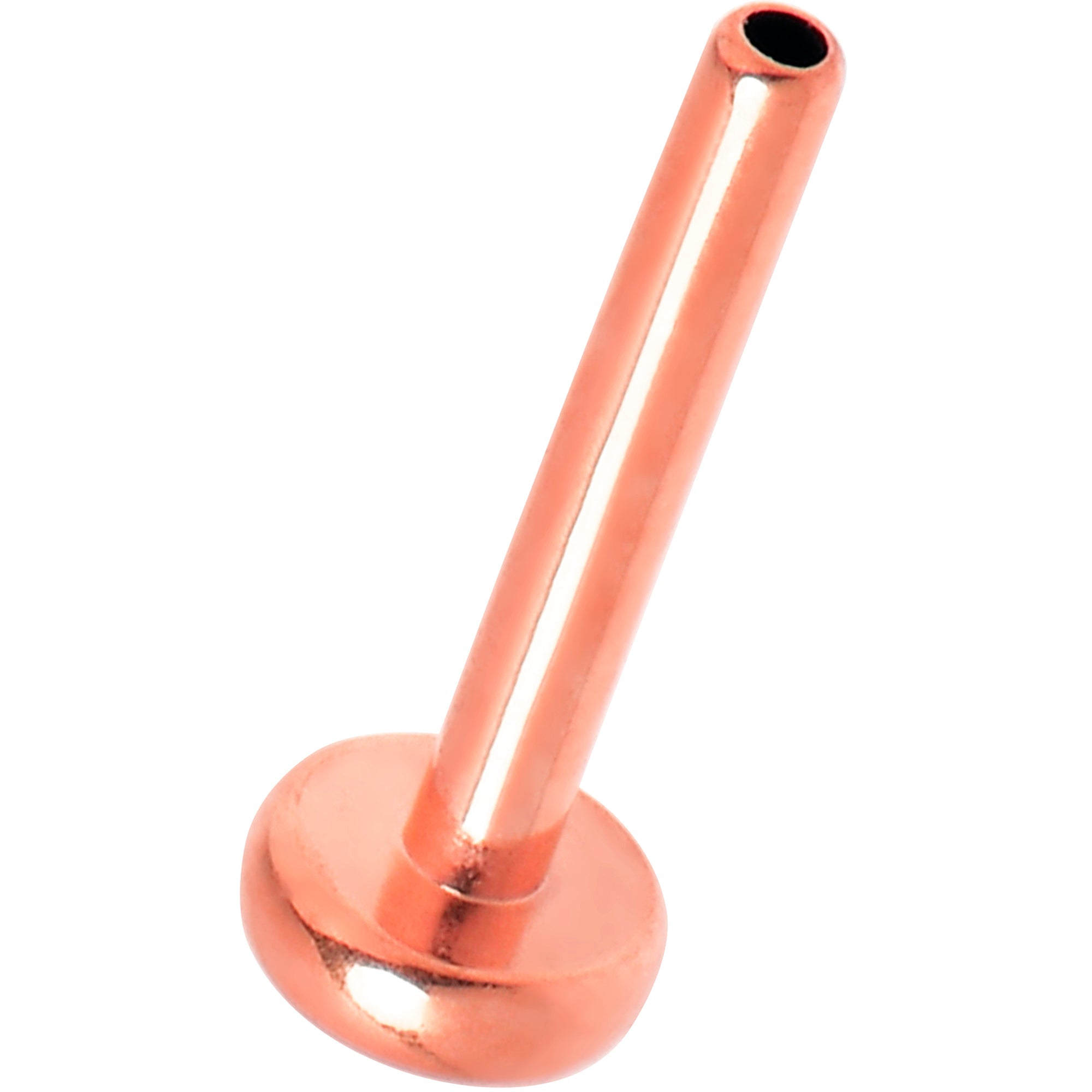BodyCandy 20G 1/4 Rosy Tone ASTM F-136 Implant Grade Titanium Threadless Post Only Labret — main product shot
