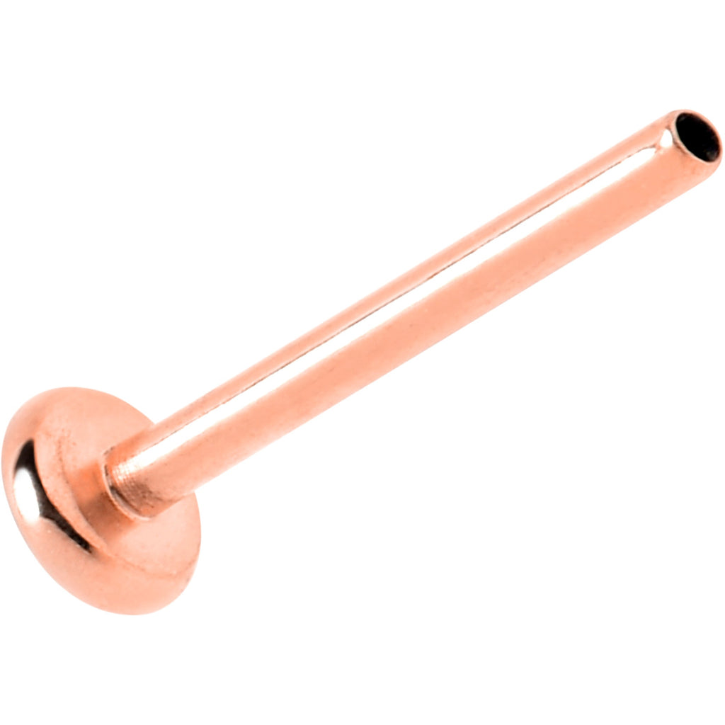 BodyCandy 20G 5/16 Rosy Hue ASTM F-136 Implant Grade Titanium Threadless Post Only Labret — main product shot