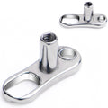 BodyCandy 16G 2.5mm Rise 2 Hole Implant Grade Titanium Dermal Anchor Base — main product shot