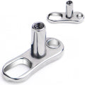 BodyCandy 16G 3mm Rise 2 Hole Implant Grade Titanium Dermal Anchor Base — main product shot