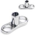 BodyCandy 14G 2.5mm Rise Center Post Implant Grade Titanium Dermal Anchor Base — main product shot