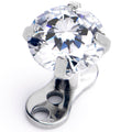 BodyCandy 16G 5mm CZ Top 3 Hole Dermal Implant Grade Titanium Anchor Base — main product shot