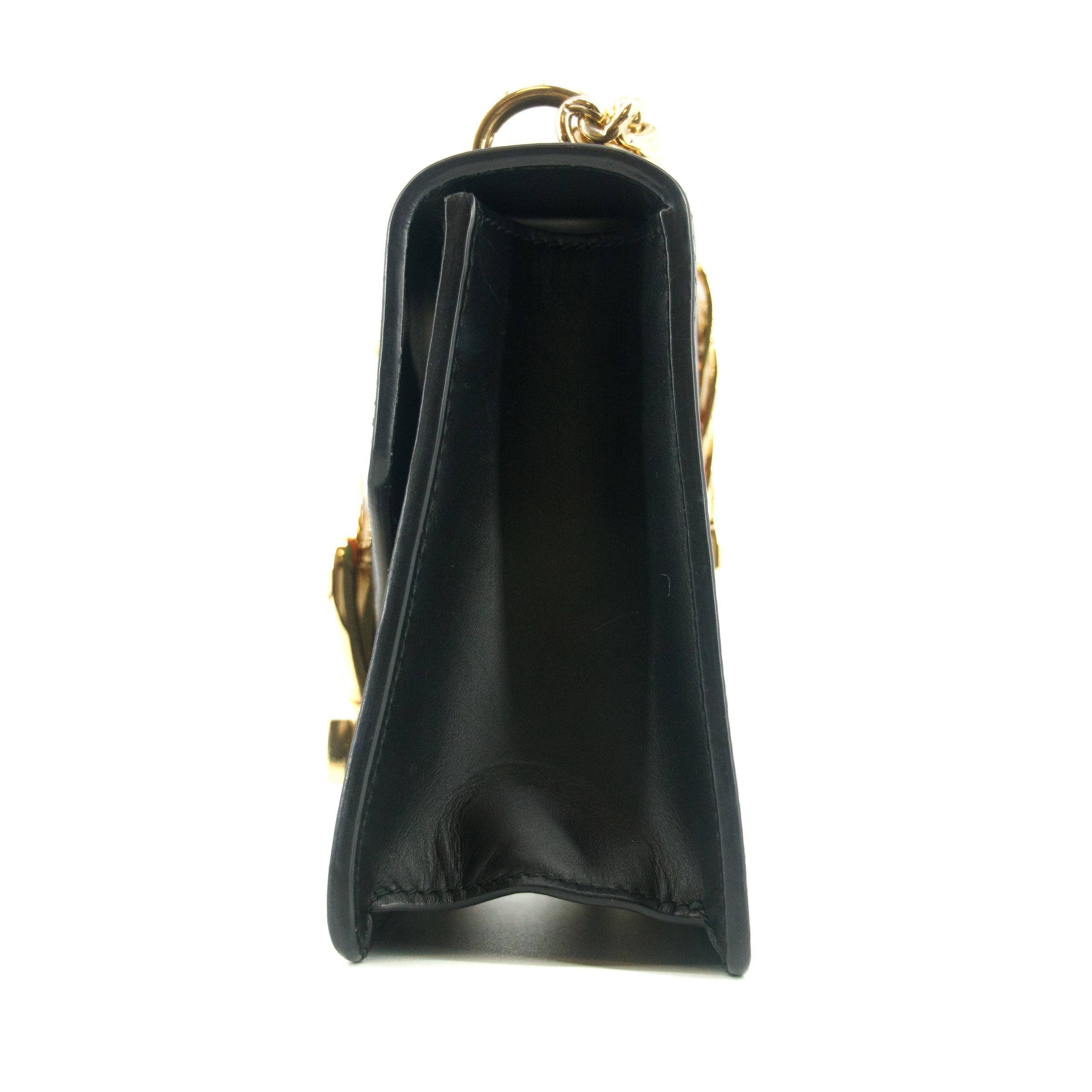Bolt Boutique Gucci Black Sylvie  Small Chain Shoulder Bag #7691 — lifestyle context